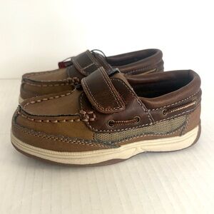 Dexter Boat Shoes Loafers Brown Hook and Loop Toddler Size 7.5‎